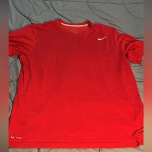 Nike Men's Bright Red Dri-FIT Tee